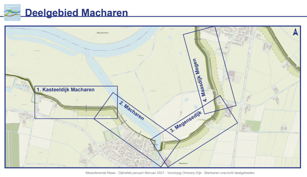 Overzichtskaart van het deelgebied Macharen