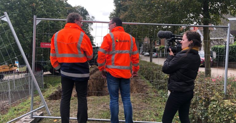 Opname op de dijk bij Ravenstein