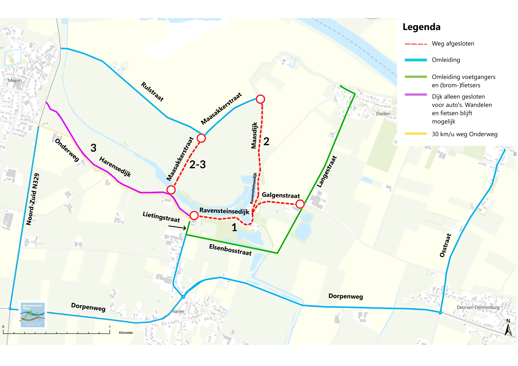 KAART Wegen afgesloten DS 3 - nov 2025 V3